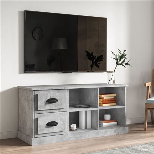 Vidaxl Gris Meuble Tv - Béton - Image 3