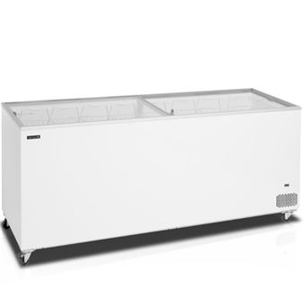 Congélateur de Crème Glacée coffre avec couvercles coulissants vitrés plats TEFCOLD - 1