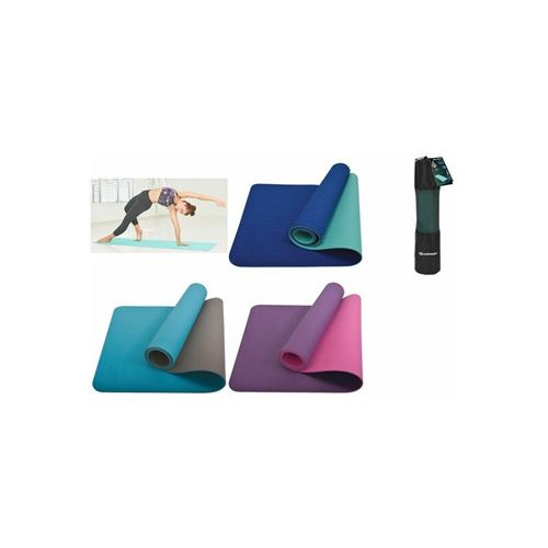 SCHILDKRÖT Tapis de yoga BICOLOR, 4 mm, navy / mint