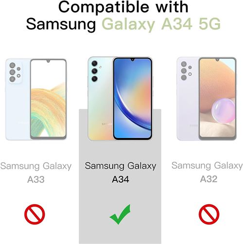 Verre trempé pour Samsung Galaxy A34 5G hybride flexi série 6H 3mk