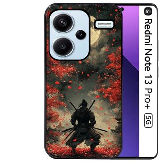 Coque noire pour Redmi Note 14 5G motif bouddha et fleur