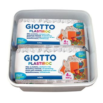 Pâte à modeler autodurcissante GIOTTO Plastiroc 2kg blanche - Pâte à ...