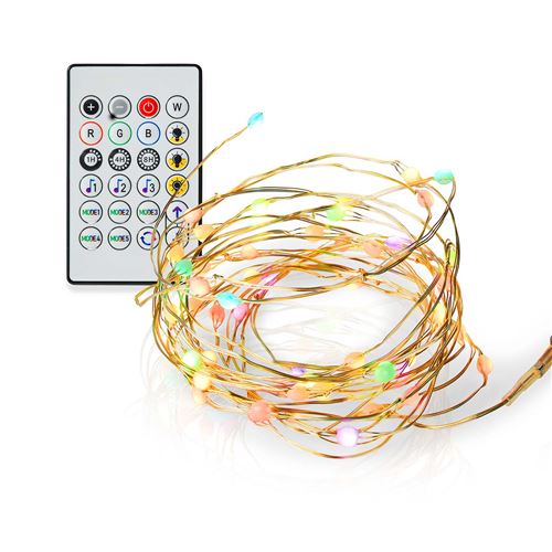 Smart led wire wifi multi colour ip20 5 m&egrave;tres-wifilx51rgb - Nedis