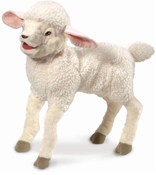 Peluche marionnette agneau 48 cm de la marque Folkmanis