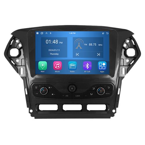 Autoradio RoverOne® Bluetooth CarPlay Android Auto Navigation 4Go RAM 64Go ROM pour Ford Mondeo Fusion 2010-2014