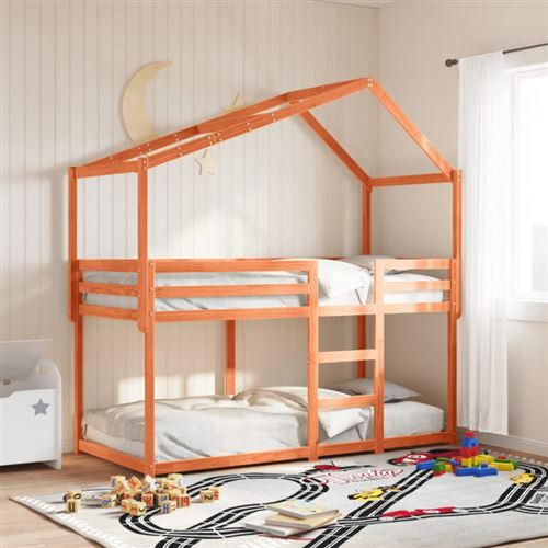 Toit de lit pour enfants 213x85,5x144,5 cm bois de pin massif