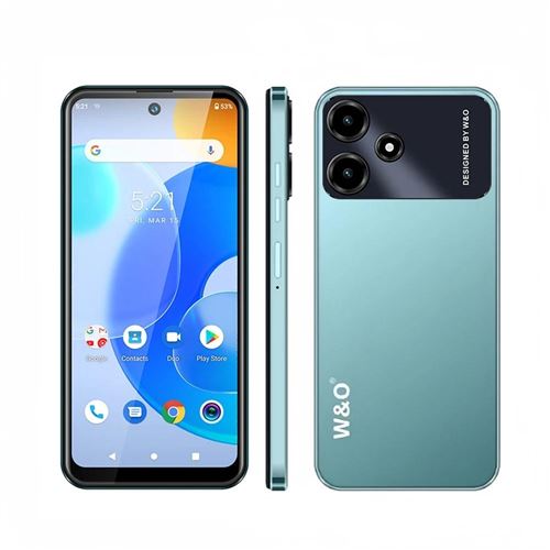 Smartphone 5.5 Pouces Android 10 3GB RAM 32GB ROM Double Caméra 4G Vert YONIS