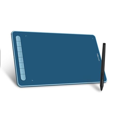 Tablette Graphique à Stylet XPPen Deco L 10x6 Pouces avec Stylet X3 pour Dessin Digital, Animation, Etudes à Distance ou Télétravail - Bleu