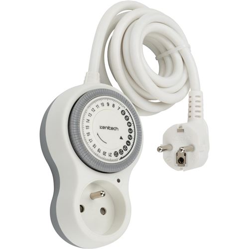 Non Communiqué Blanc Zenitech - Rallonge Programmable 2M - Bolea
