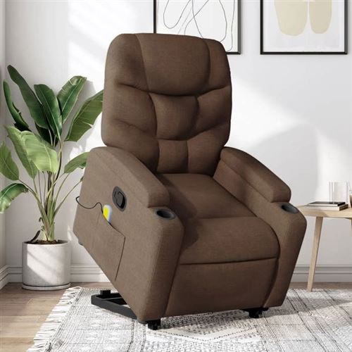Non Communiqué Marron Vidaxl Fauteuil De Massage, Relaxation Tissu