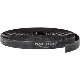 10 Paires De Bandes Scratch Adhésives Réutilisables - 3x10 Cm, Noir, Pour Fixation Sur Surfaces Lisses
