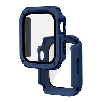Protection Intégrale Verre Trempé pour Watch Series 6 / 5 / 4 / SE 44mm Avizar Bleu nuit - 1