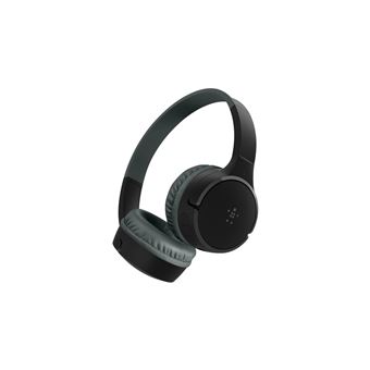 Casque Bluetooth Belkin SoundForm Mini Pour Enfant – Volume Limité 85 DB – Autonomie 30h – Résistant – Noir