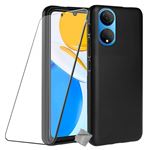 Housse etui coque silicone gel fine pour Huawei Honor X7 + verre trempe - NOIR - htdmobiles