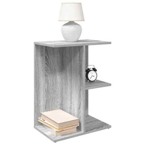 vidaXL - Table de chevet - Lot de 2 - Gris - 40 x 30 x 40 cm - Image 2