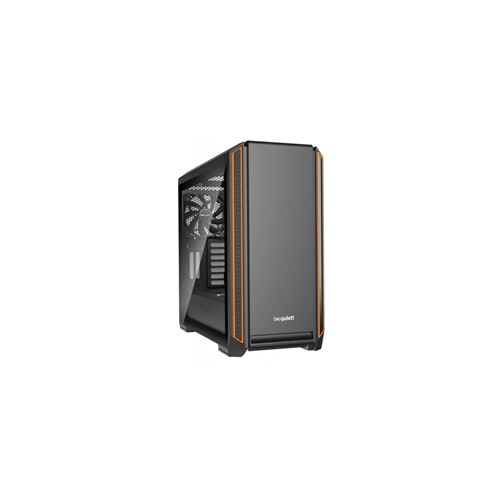 be quiet! Silent Base 601 Window - Towermodel - uitgebreide ATX - zijpaneel met raam - geen voeding (ATX / PS/2) - zwart, oranje - USB/Audio