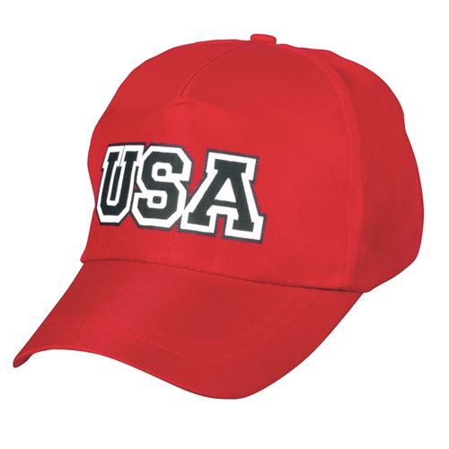 Boland casquette ajustable USA homme rouge taille unique