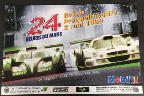 24H du Mans - 1999 - Essais Préqualificatifs - AFFICHE