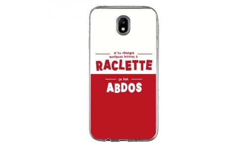 Coque souple pour Samsung Galaxy J5-2017 SM-J530F avec impression Motifs raclette ça fait abdos
