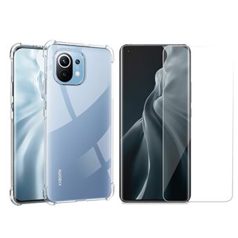 Coque Silicone Renforcée + Verre Trempé Pour Xiaomi Mi 11i - Pack Accessoire Neuf