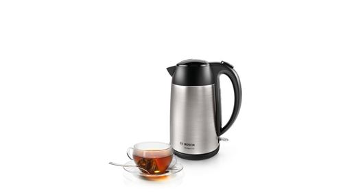 Bosch DesignLine TWK3P420 - Waterkoker - 1.7 liter - 2400 W - roestvrij staal/zwart