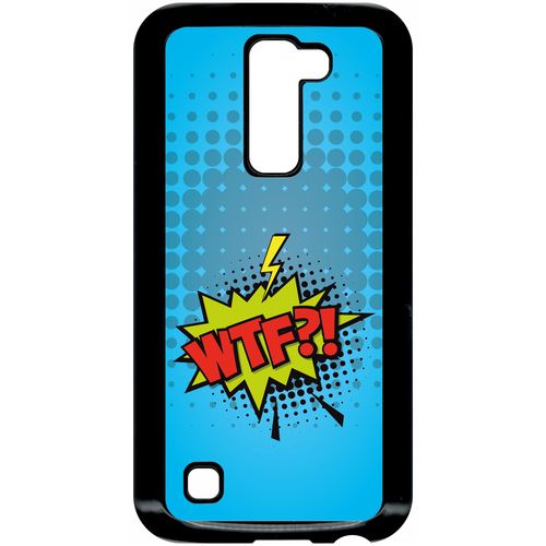 Coque Lg K10 Modele K420n Wtf Fond Bleu
