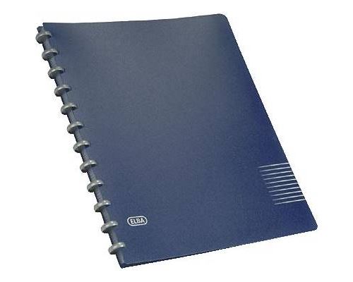 Elba Classeur À Anneaux Manageme! 61420Db Din A4 Nombre De Pochettes: 25 Bleu Foncé