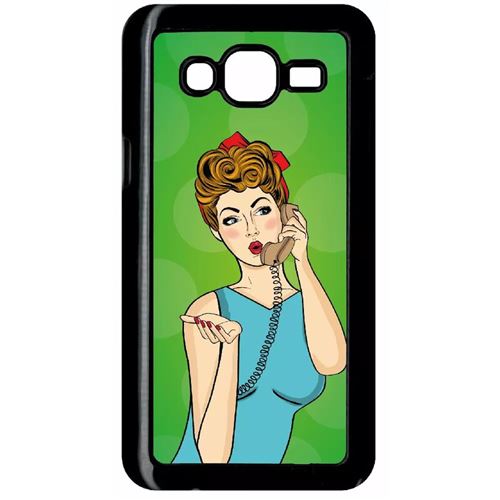 Coque Samsung Galaxy J5 (2015) Pin Up Fond Vert