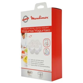Yaourtière - Lot de 7 pots en verre pour Yaourts maison