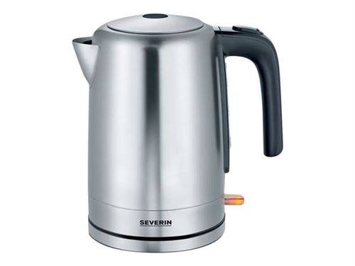 SEVERIN WK 3497 - Waterkoker - 1.7 liter - 2200 W - opgeruwd roestvrij staal/zwart