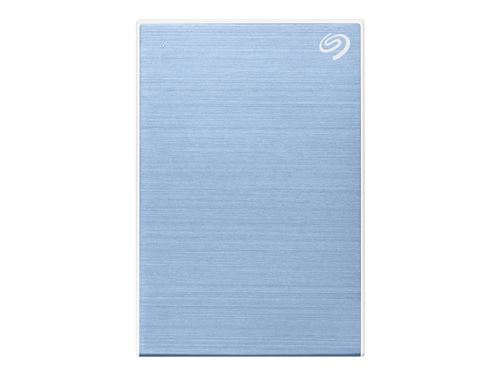 Seagate One Touch HDD STKB2000402 - Vaste schijf - 2 TB - extern (draagbaar) - USB 3.2 Gen 1 - lichtblauw - met 2 jaar Seagate Rescue Data Recovery