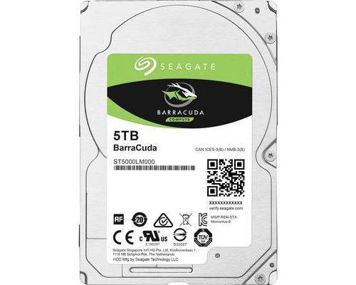 Seagate BarraCuda® 5 TB Disque dur interne 6.35 cm (2.5) SATA III ST5000LM000 vrac