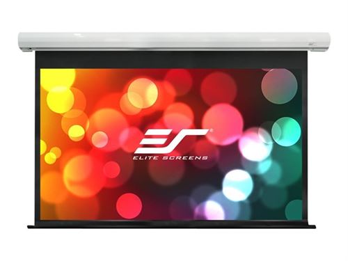 Elite Screens Saker Series - Écran de projection - montable au plafond, montable sur mur - motorisé - 180 (457.2 cm) - 16:9 - MaxWhite FG - blanc