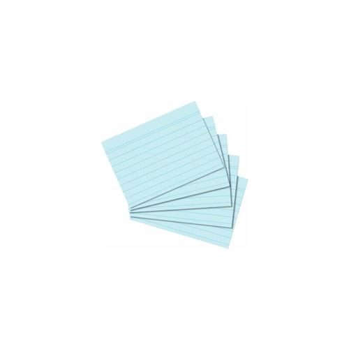 Herlitz Fiches Bristol, A8, Ligné, Bleu
