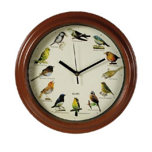 Horloge Murale avec Mélodie Oiseau - Son, sonore et décoration originale