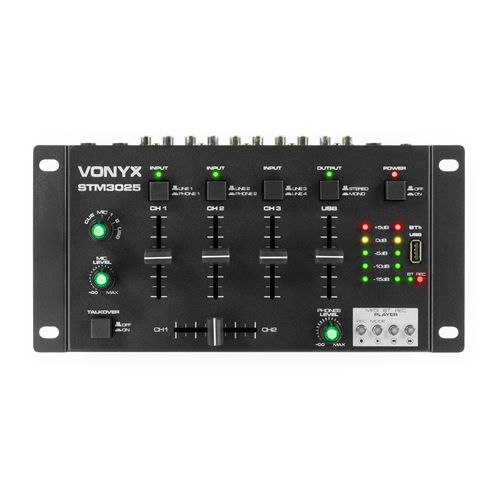 Phonic Table de mixage amplifier,USB/SD/FM/BL console 4 Channel 2x 300W à  prix pas cher