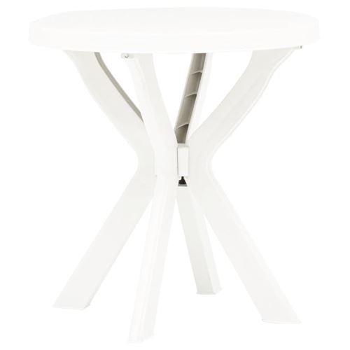 Vidaxl Blanc Table De Bistro Ø70 Cm Plastique - Image 3