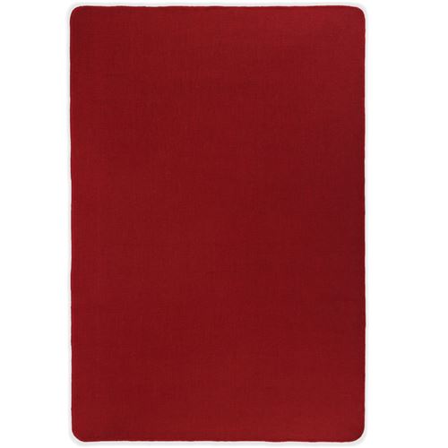 vidaXL Tapijt met latex onderkant 190x300 cm jute rood