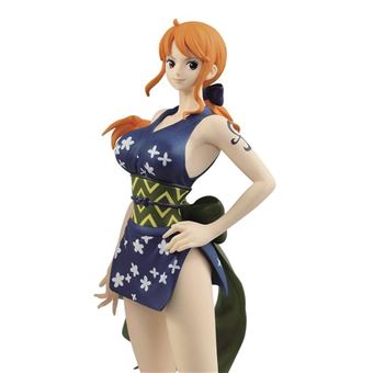 Figurine One Piece Glitter & Glamours Nami en tenue bleue foncée 25 cm