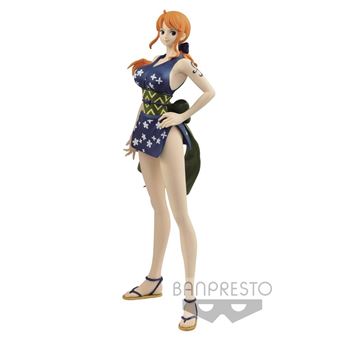 Figurine One Piece Glitter & Glamours Nami en tenue bleue foncée 25 cm