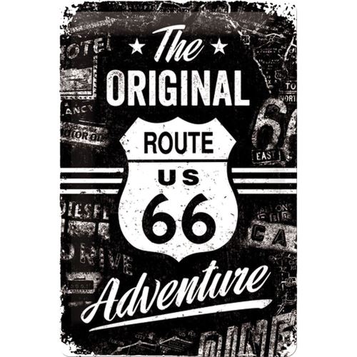 Plaque métallique Route 66