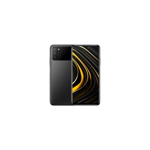 Xiaomi POCO M3 - 4G smartphone - double SIM - RAM 4 Go / Mémoire interne 64 Go - microSD slot - 6.53 - 2340 x 1080 pixels - 3 x caméras arrière 48 MP, 2 MP, 2 MP - front camera 8 MP - noir