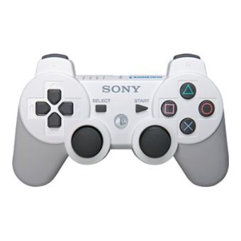 Lot 2 Manettes Sans Fil Bluetooth Pour PlayStation 3 - Blanc - NEUF (boîte Ouverte)