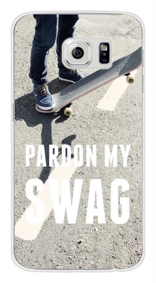 Coque en silicone imprimée compatible Samsung Galaxy S6 Swag