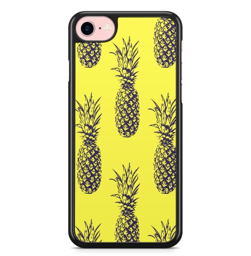Coque Fifrelin pour iPhone 7 PLUS et iPhone 8 PLUS Ananas Art Jaune