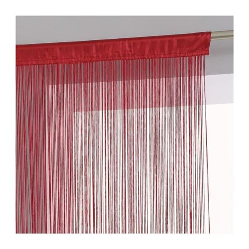 rideau fil - 90 x 200 cm - rouge