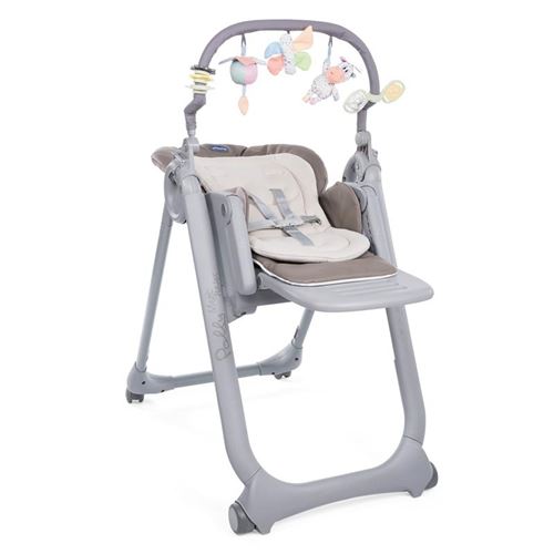 Chaise haute polly magic relax cocoa - chicco