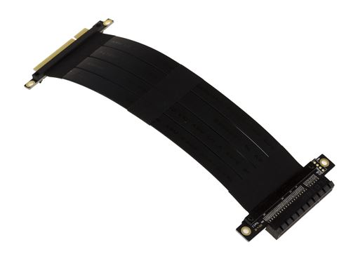 Riser PCI Express 1 port PCIe 8x Blindé Ultra souple Isolé. Blindé Ultra souple Isolé.