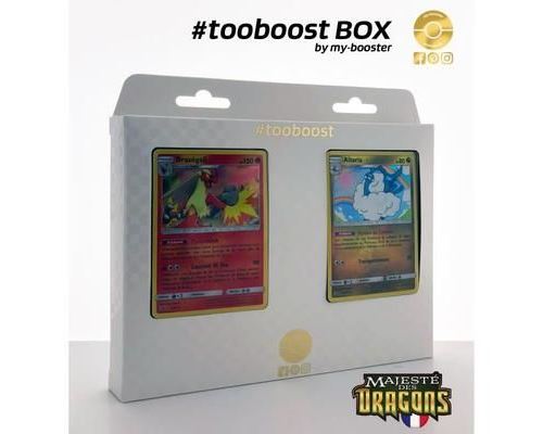 Coffret #tooboost Brasegali et Altaria - SM7.5 Majeste des Dragons - 10 cartes Pokemon francaises