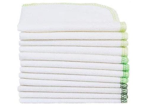ImseVimse Lot 12 Stk. Lingettes/Wipes Forest 22,5 x 22,5 cm 100% Bio Coton Washable Wipes